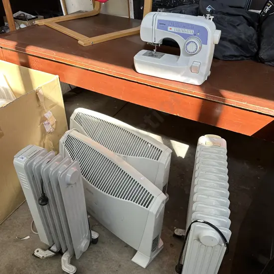 4 heaters and brother sewer (no cord)