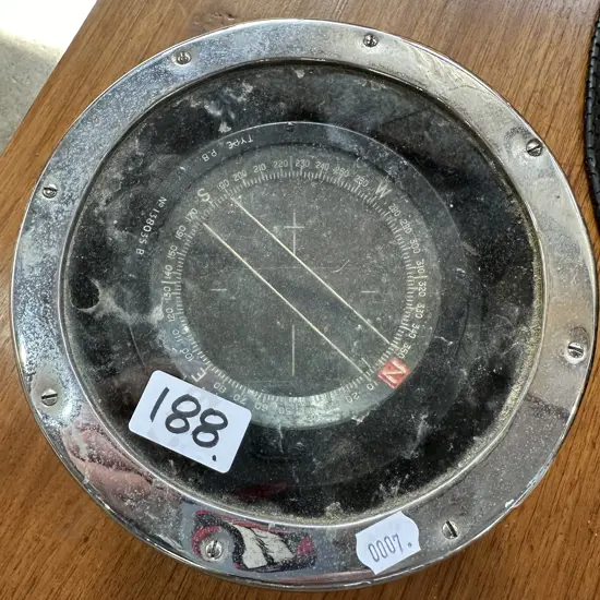 Metal cased compass