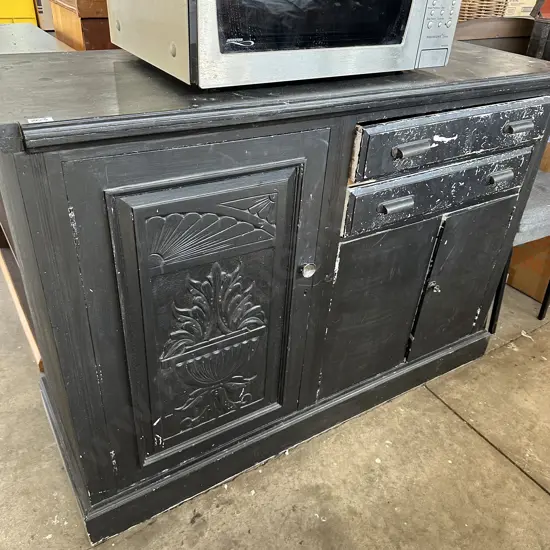 Painted colonial sideboard