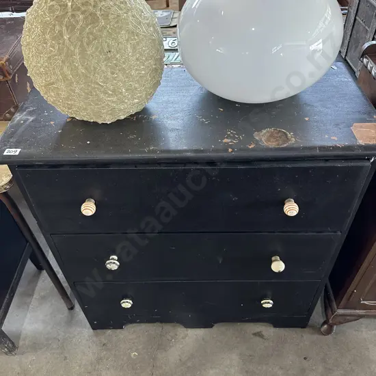 Painted Kauri chest - damage to top