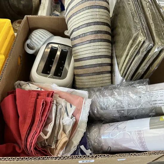 Wall paper, curtains etc