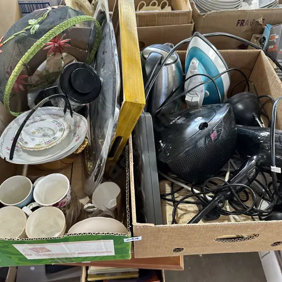 2 boxes electricals etc