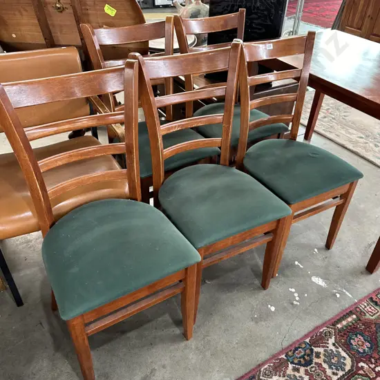 5 Rubberwood chairs