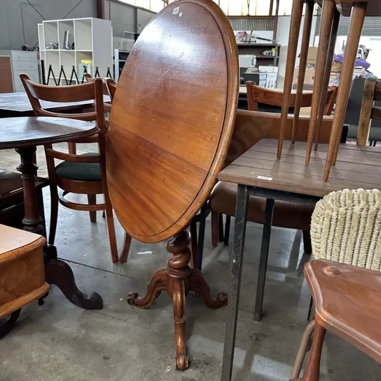 Tilt top barley twist table