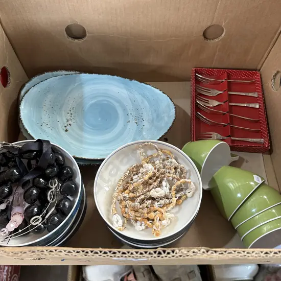 Costume jewelry and pottery