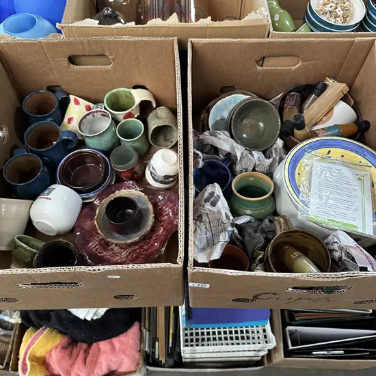 2 box pottery