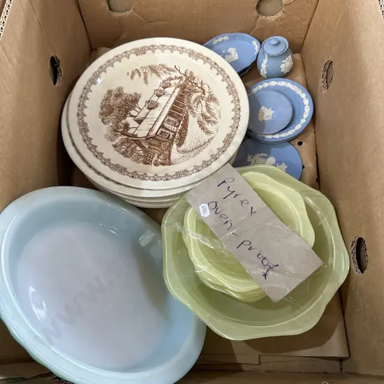 Wedgewood, pyrex etc