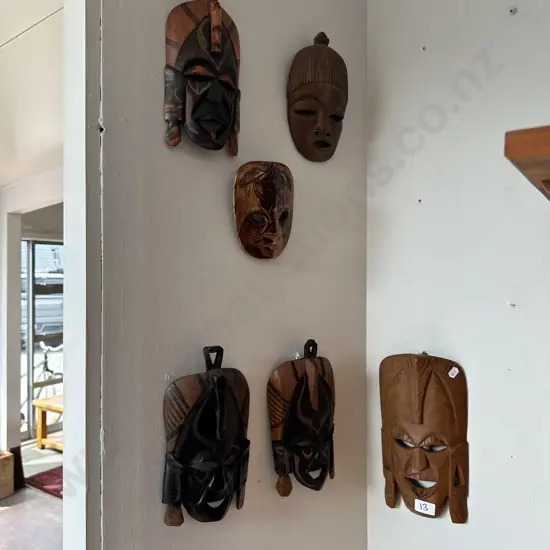 6 Pacific Islands masks