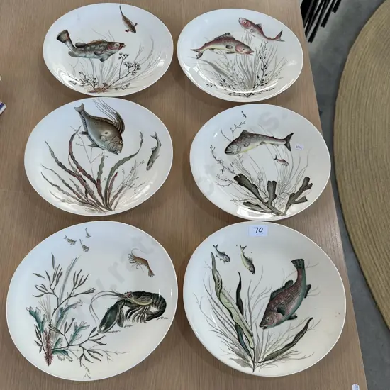 6 Johnson Bros Fish plates