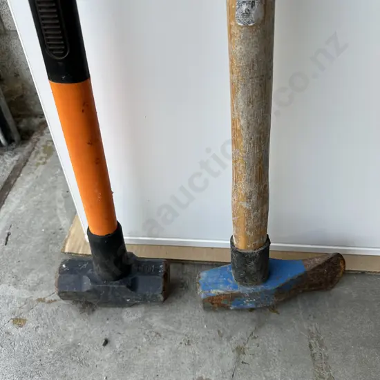 Axe and sledge hammer