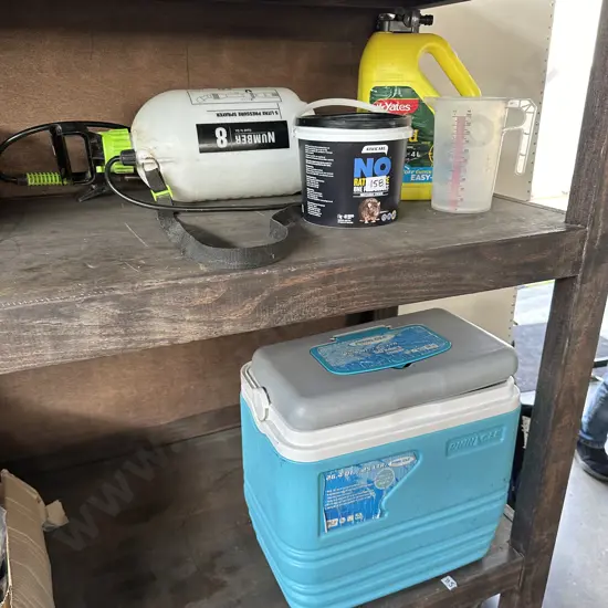 Bait, sprayer, chilli etc