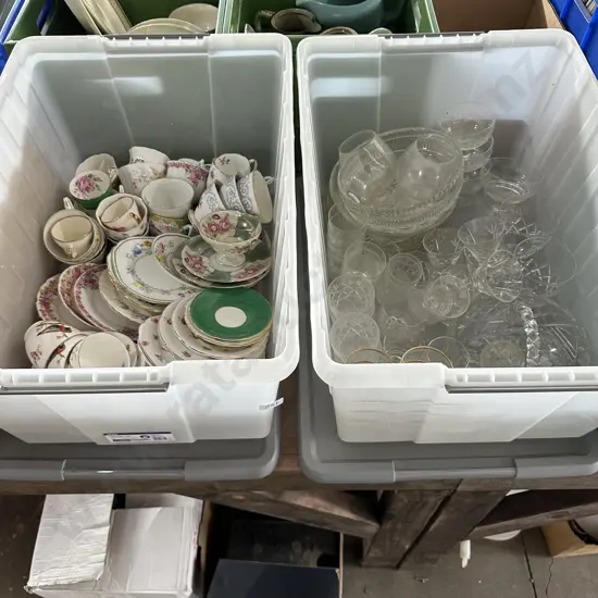 2 x bins and contents