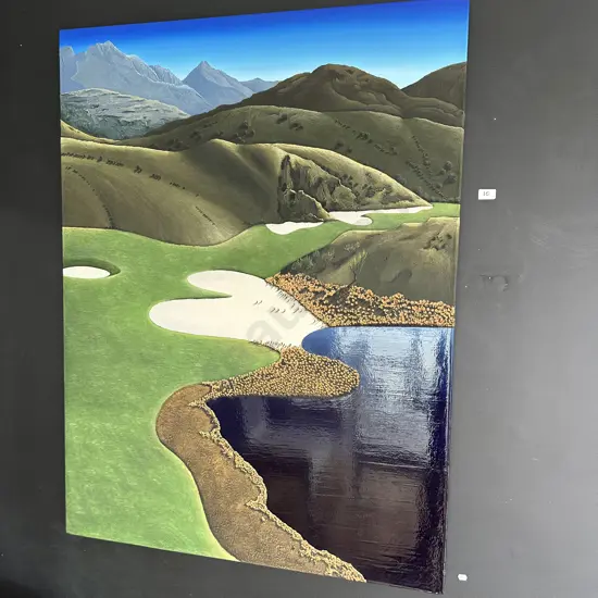 THE CANYON 920x1220 is on Michael Hills golf course, it is one of Jochens master pieces from the golf course series