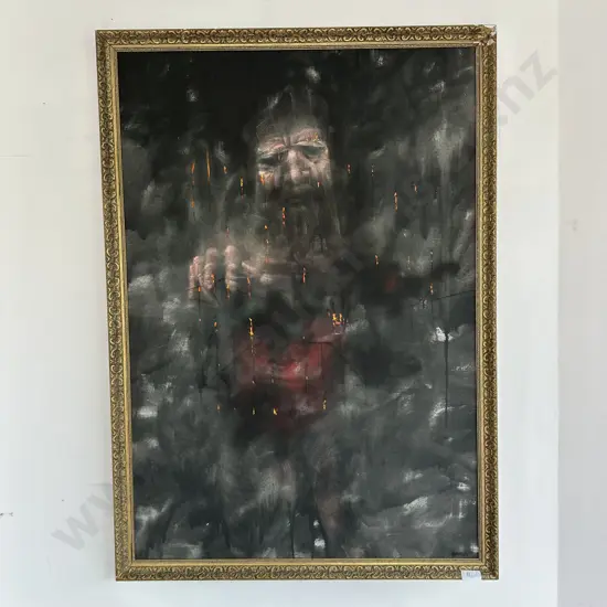 Wellesley Binding painting 900x1300. Leonardo DaVinci depicted releasing birds