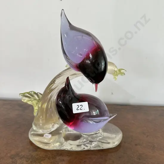 Art glass figure, made for the private collection of the Jardine family (signed) 30cm