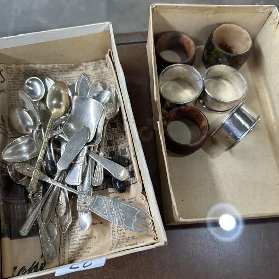 Small cutlery items and etc, some Sterling