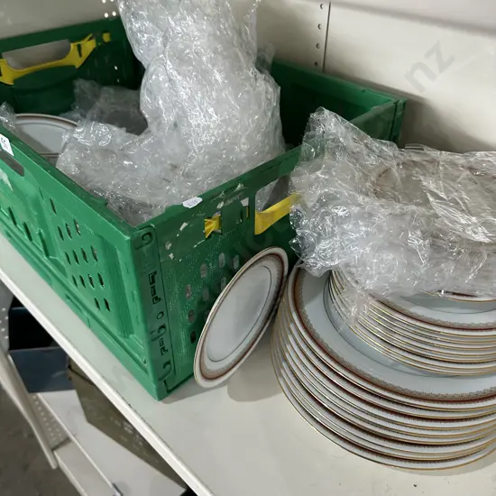 Noritake "Doral Maroon" part dinner service