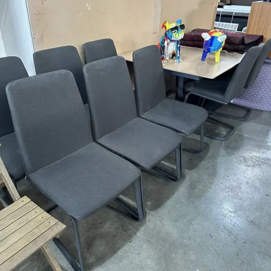 Boconcept table and 8 chairs