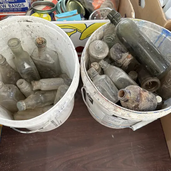 Antique bottle collection