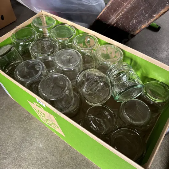 Appox 20 half jars and 10 full jars