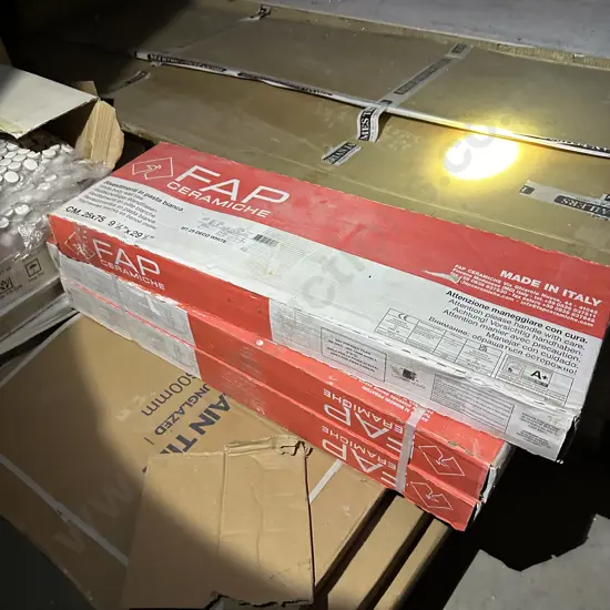 3 packets White body Italian wall tiles 25cm x 75cm