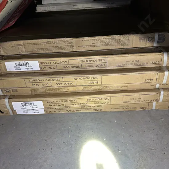 6 packets 600x600 Yosmite Coal matt supertech tiles