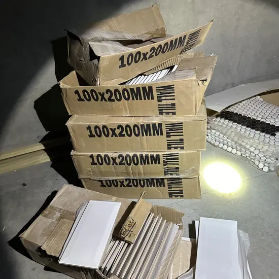 Large lot of beveled subway tiles