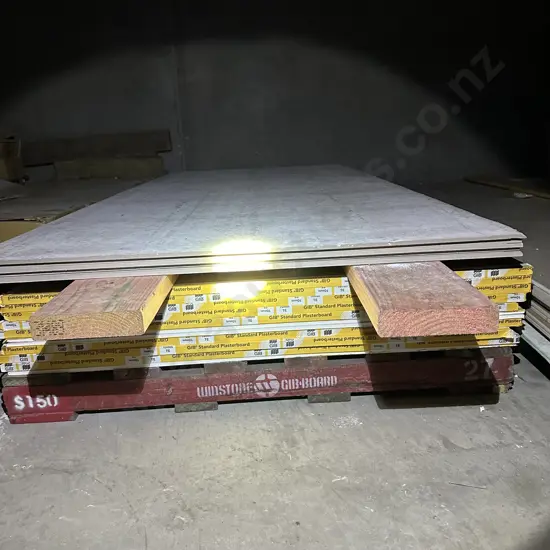 Large lot  2.4m sheets Gib, plus some hardies board