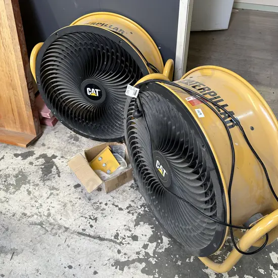 Industrial Caterpillar fans x 2