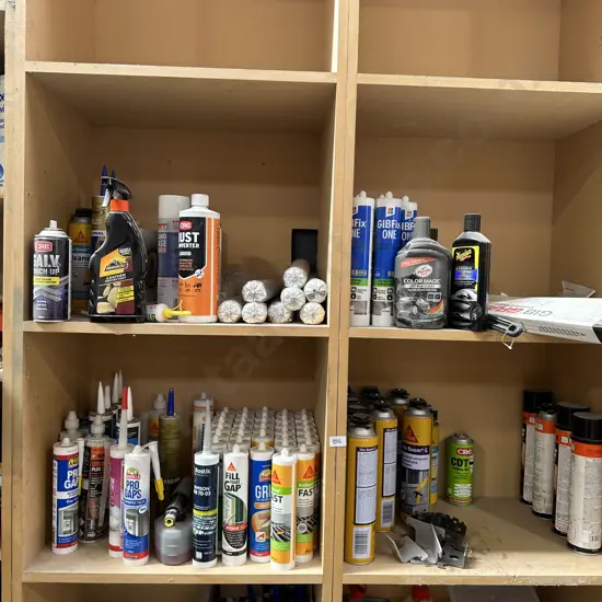 4 cubby holes of hardware