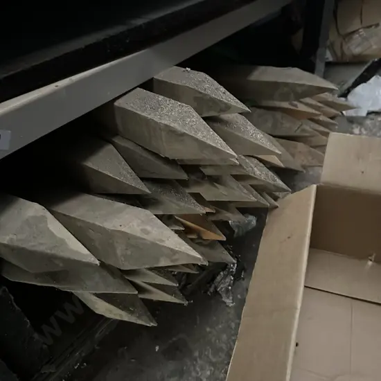 Metal poles, wooden pegs