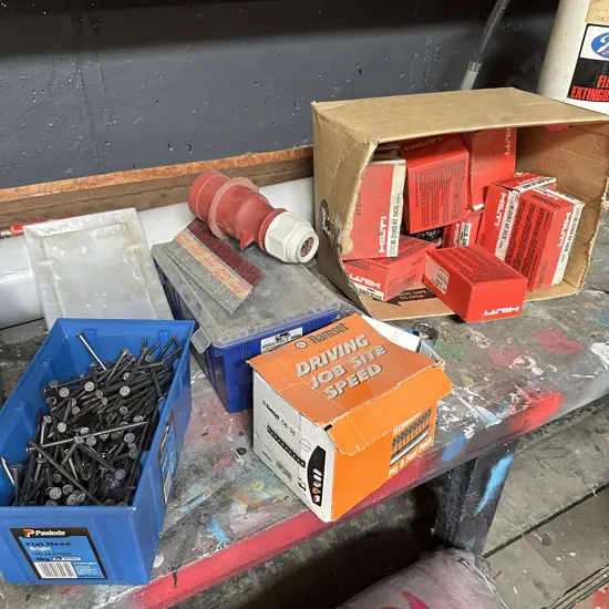 Shelf of assortment hardware