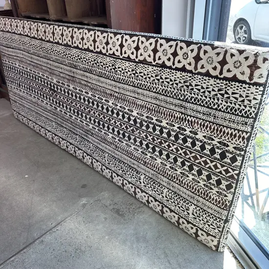 Padded Tapa cloth headboard 2.5m