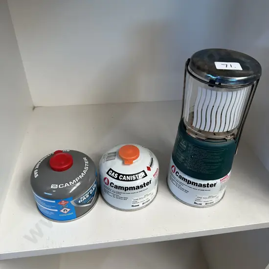 Gas cannisters and lantern