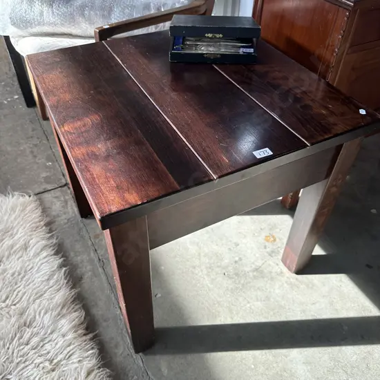 Solid side table