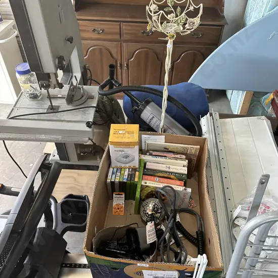 Monitor, trimmer, DVDs , candle, pump etc