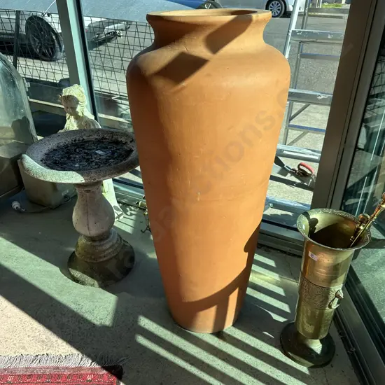 Large Terracotta floor vase 1.1m high