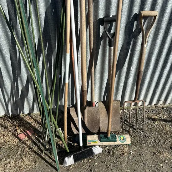 garden tools, stakes