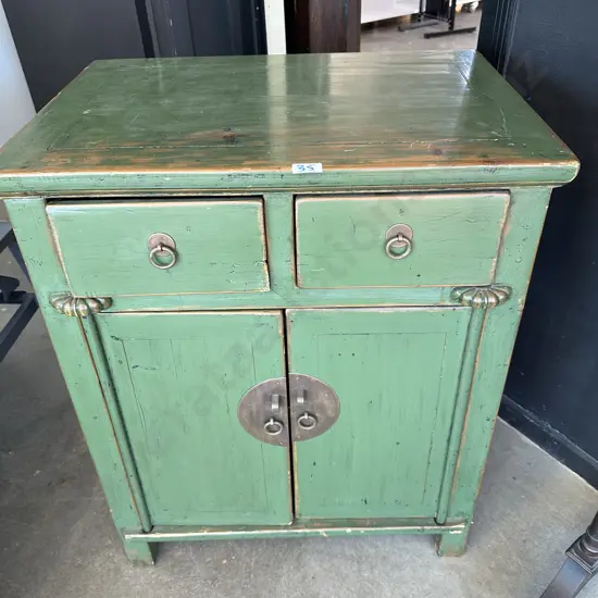 Green oriental lacquered cabinet (matching one to last week)