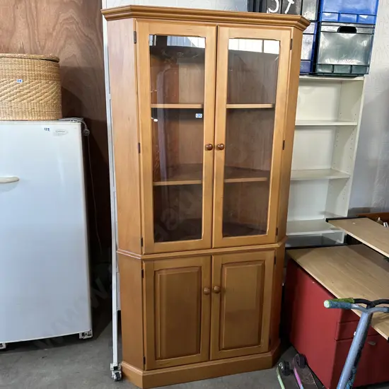 Kauri corner cabinet