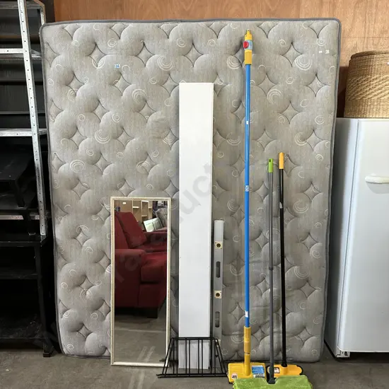 Shelf, mirror, cleaning etc