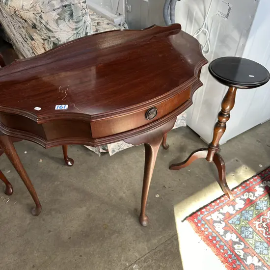 Hall table and plant stand
