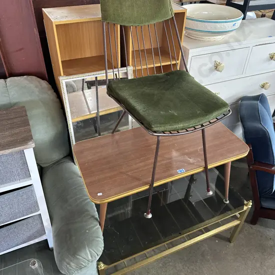 Tables, cubes, mirror, chair etc