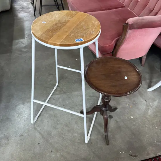 Stool and wine table