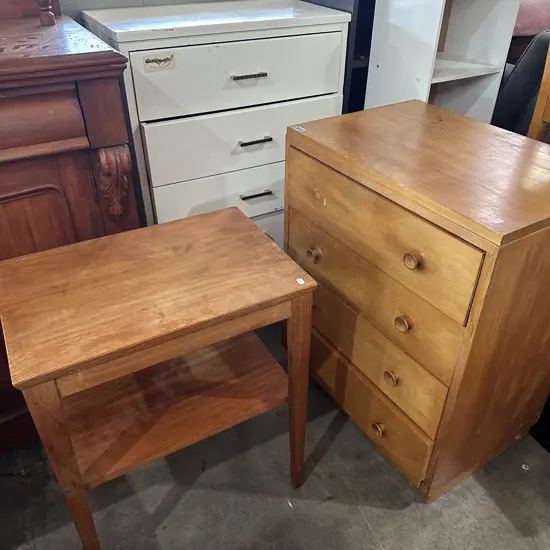 2 chests and side table