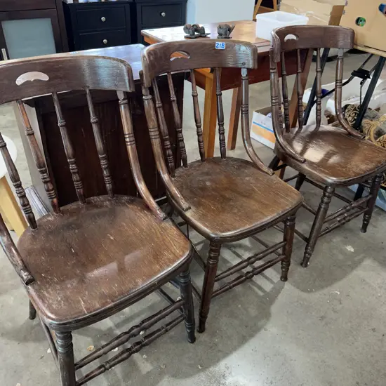 3 antique chairs