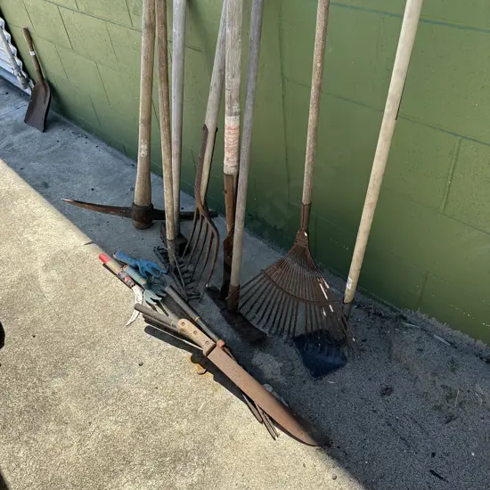 Rusty garden tools