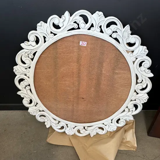 Wooden frame with glass