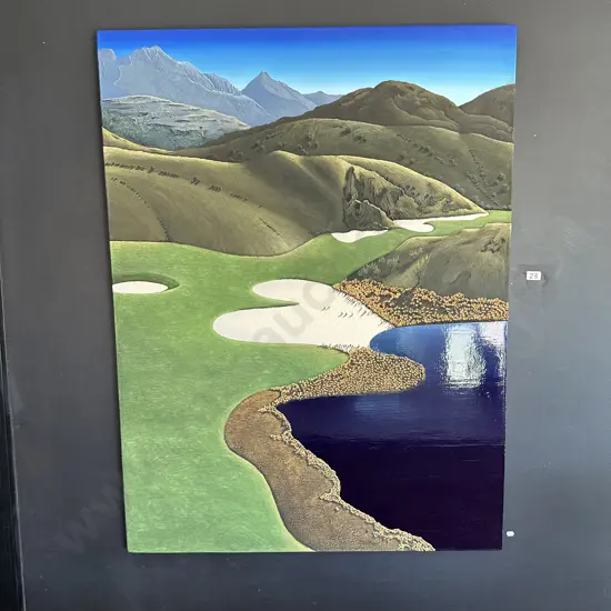 THE CANYON 920x1220 is on Michael Hills golf course, it is one of Jochens master pieces from the golf course series