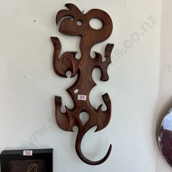 Wooden Maori carving 60cm